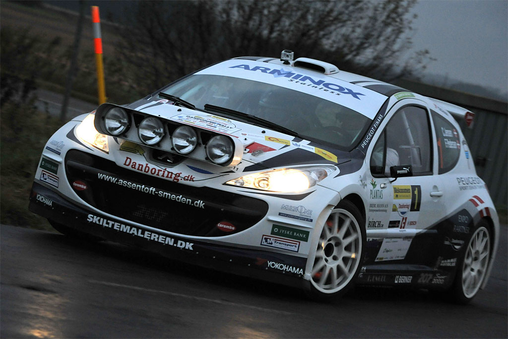 Christian Jensen og Freddy Pedersen var hurtigste hold i Danboring Rally, men vandt ikke